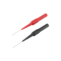 Needle Point 4mm Multimeter Probe Attachment Red and Black Pair