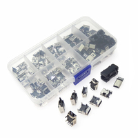 Mini USB Socket Repair Kit with 9 Different Models 90 Pieces